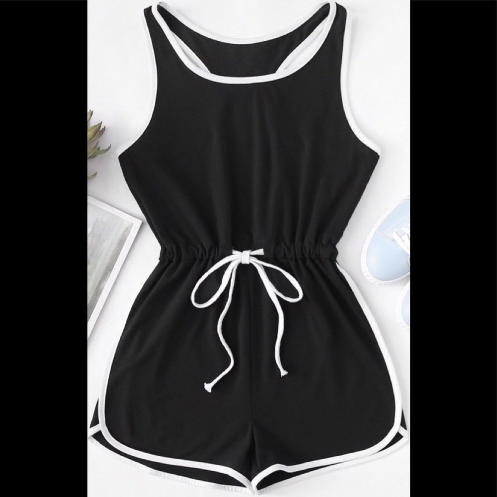 Women's small black romper